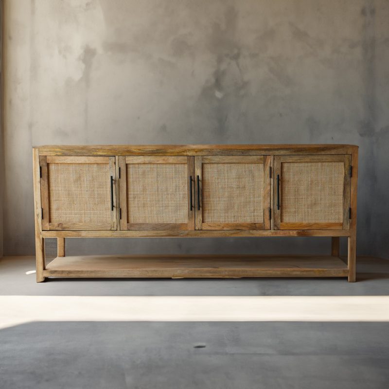 SavannahWood RattanCredenza